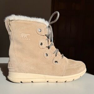 Sorel Out 'N About Plus Conquest Waterproof Boots - Tan/Elk - Size 7.5